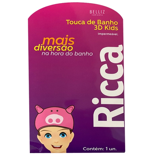 Touca De Banho 3d Kids Ricca  1un