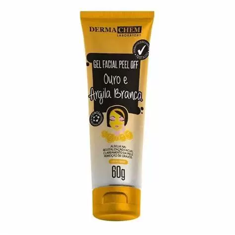 Gel Peel Off Ouro E Argila Branca Dermachem 60g
