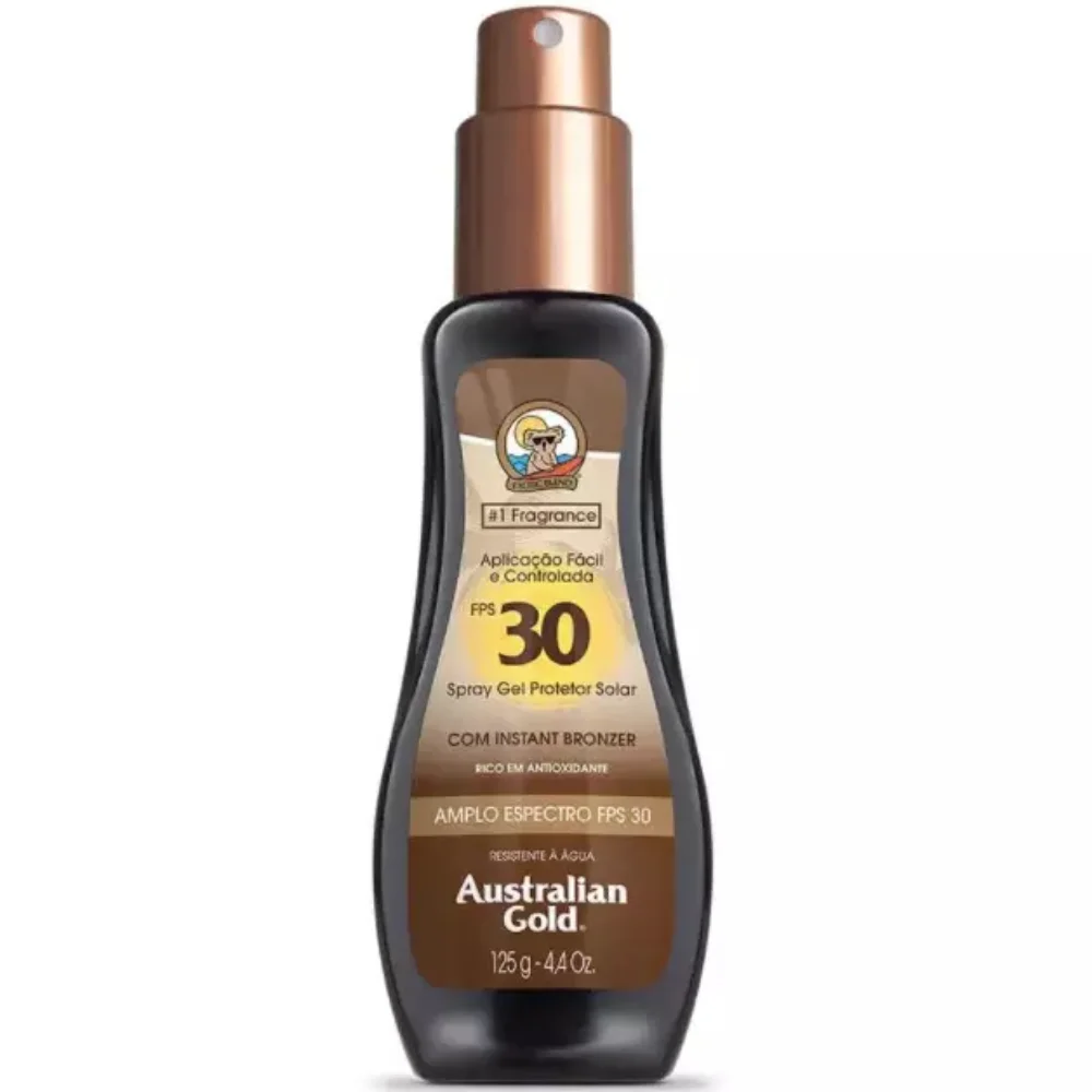 Bronzeador Spray Gel Fps30 Instant Bronzer Australian Gold 125ml