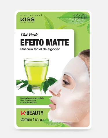 Knp Mascara Facial Cha Verde Efeito Matte Kiss 20ml