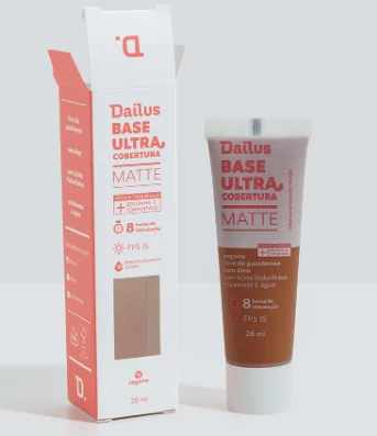Base Liquida Ultra Cobertura D10 Escuro  Dailus 28ml