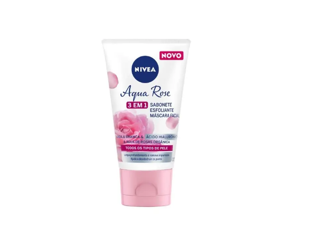 Sabonete Esfoliante Aqua Rose 3em1 Nivea 150ml