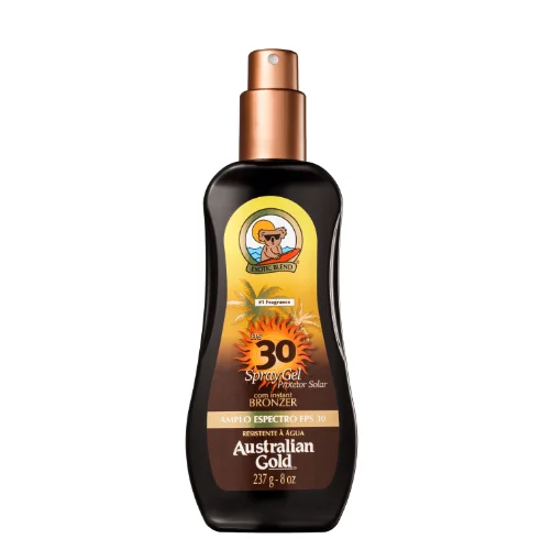 Bronzeador Spray Gel Fps30 Instant Bronzer Australian Gold 237ml