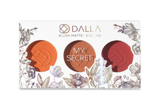 Blush Matte 3 Cores My Secret Dalla Makeup 9g