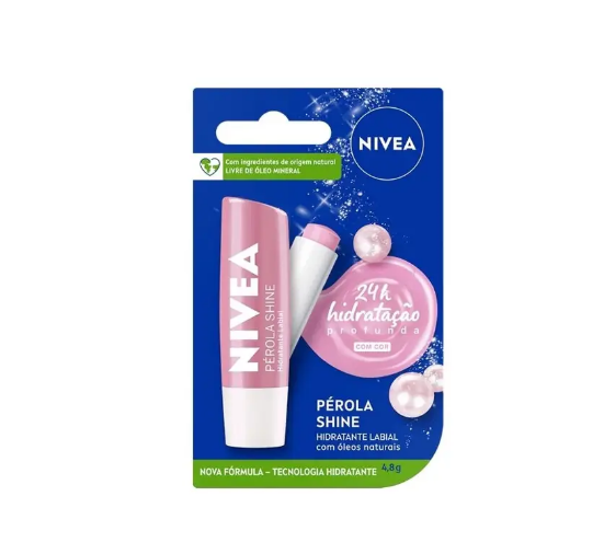 Protetor Labial Perola Shine Nivea 4,8g