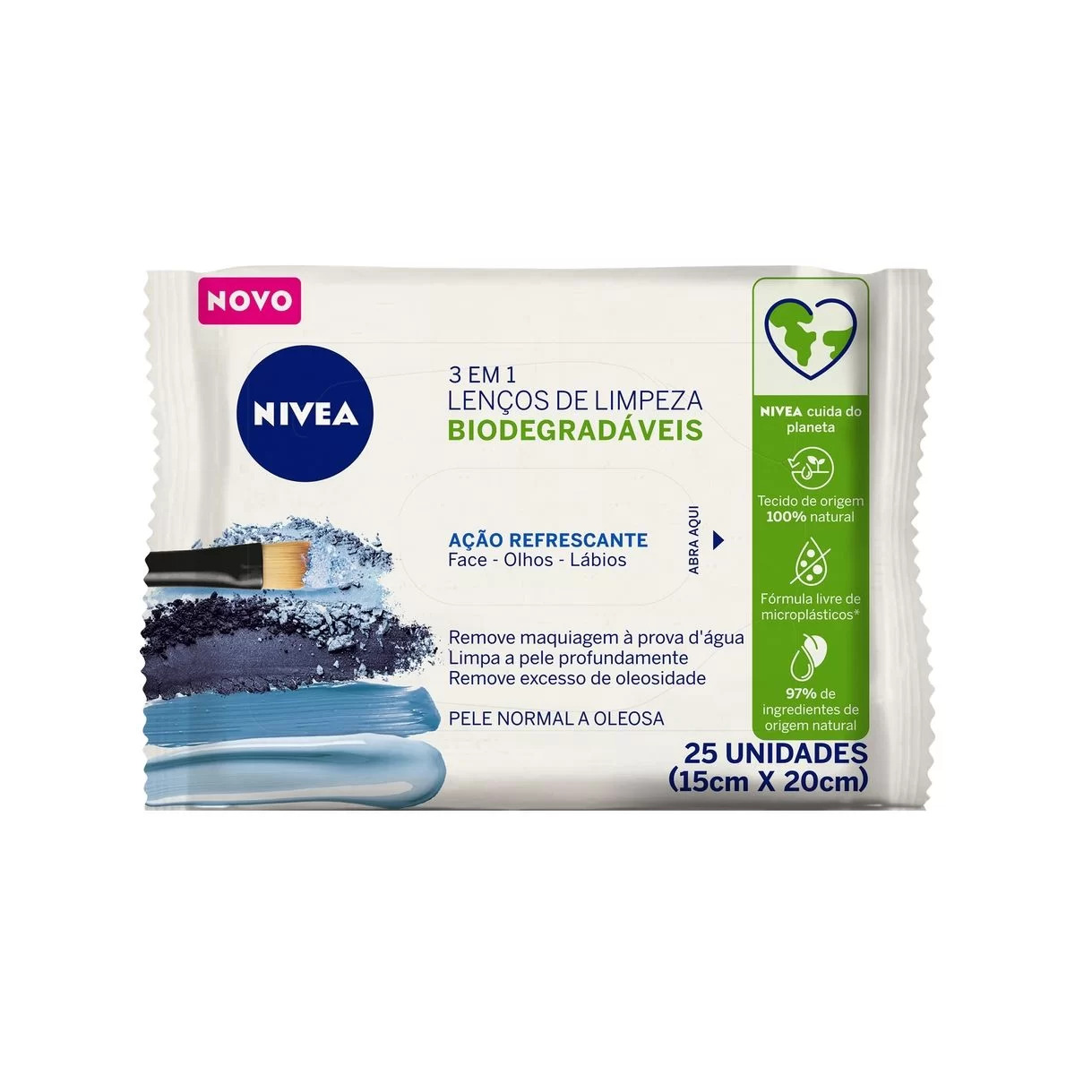 Lenco Limpeza Acao Refrescante Nivea 25un