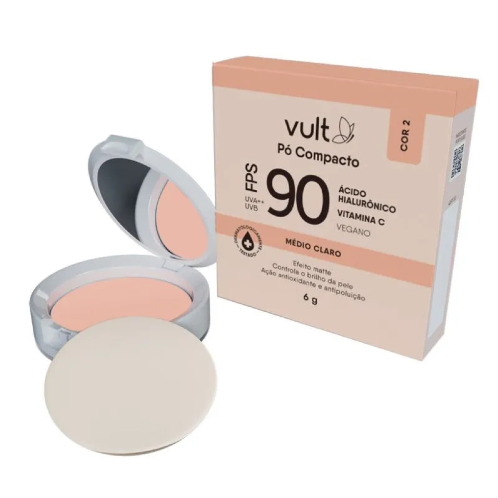Po Compacto Fps90 Medio Claro Vult 6g