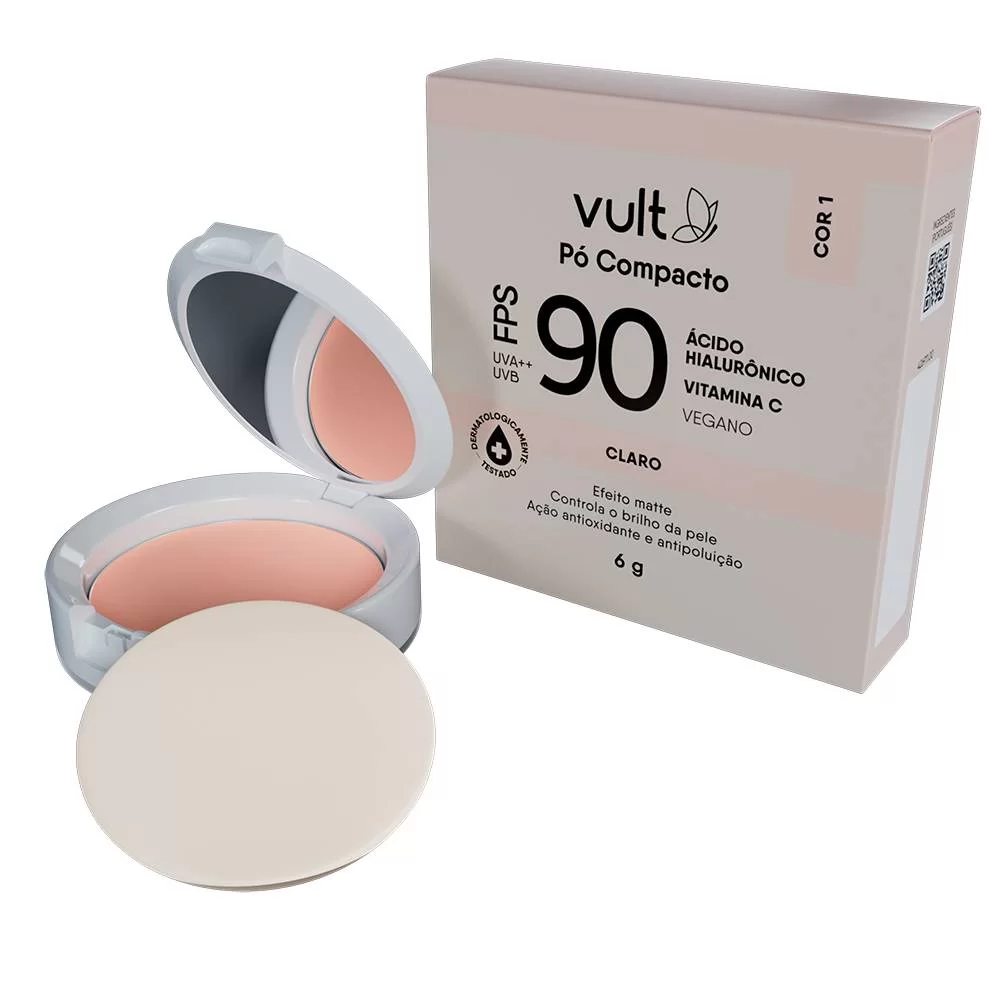 Po Compacto Fps90 Claro Vult 6g