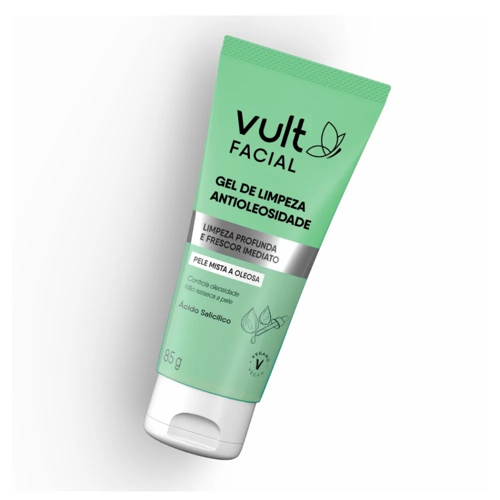 Gel Limpeza Facial Antioleosidade Vult 85g