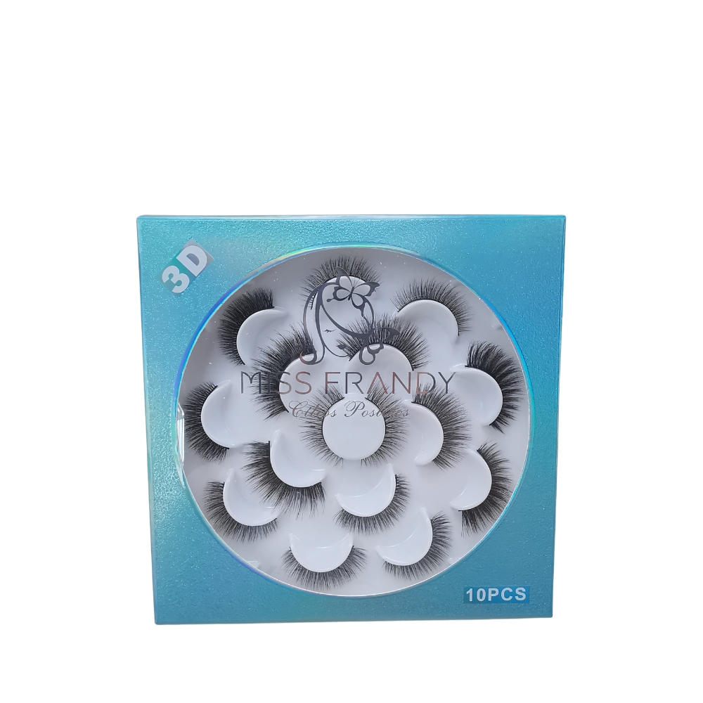 Kit De Cilios C/10 Pares C21-01001 Miss Frandy
