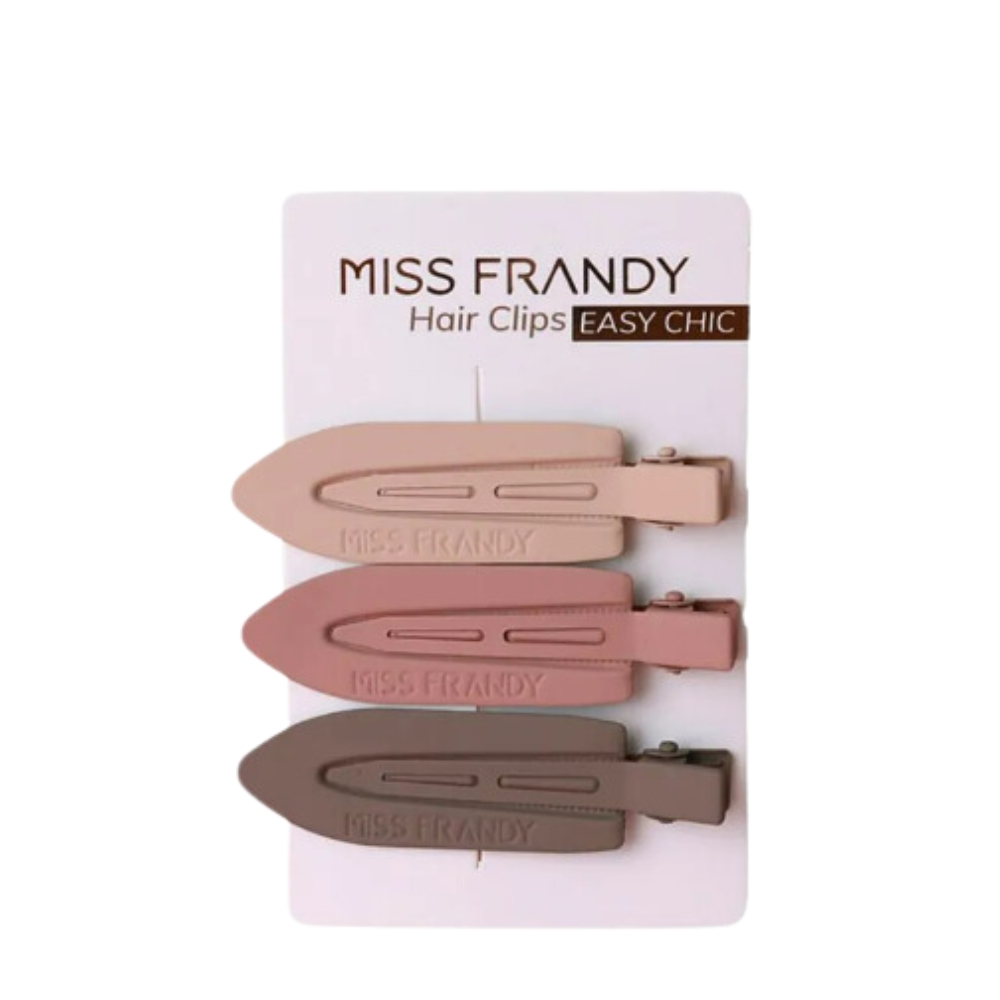 Kit Com 3 Presilha De Cabelo Easy Chic Hc22-1078 Miss Frandy