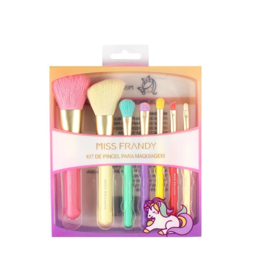 Kit Com 7 Pincel Para Maquiagem Pm19-co588 Miss Frandy