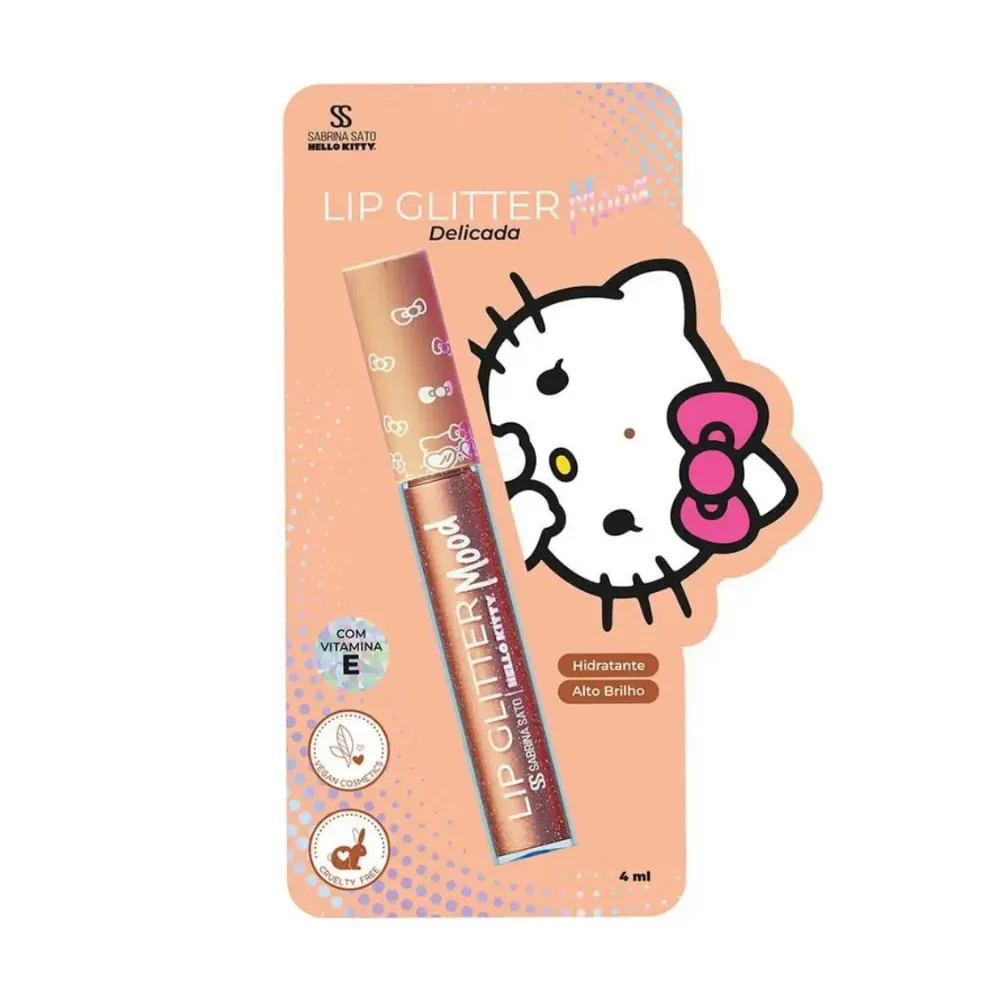 Lip Glitter Delicada Mood Sabrinasato Hello Kit 4ml