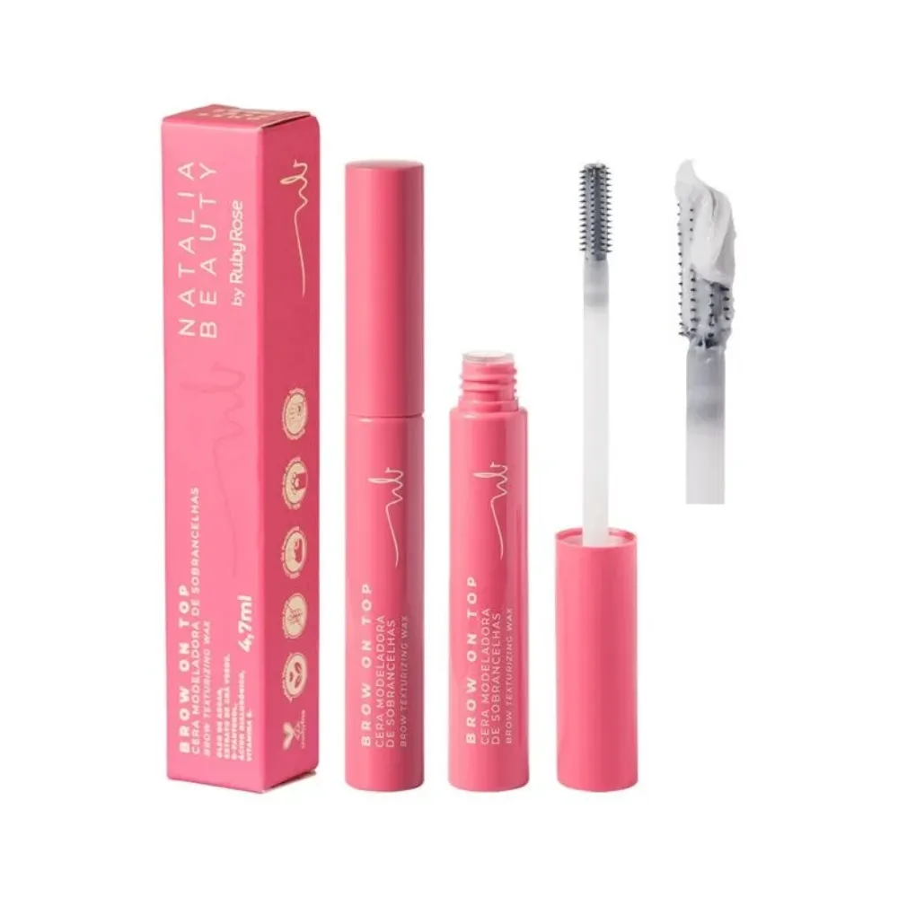 Cera Modeladora Brow On Top Natalia Beauty Ruby Rose 4,7ml