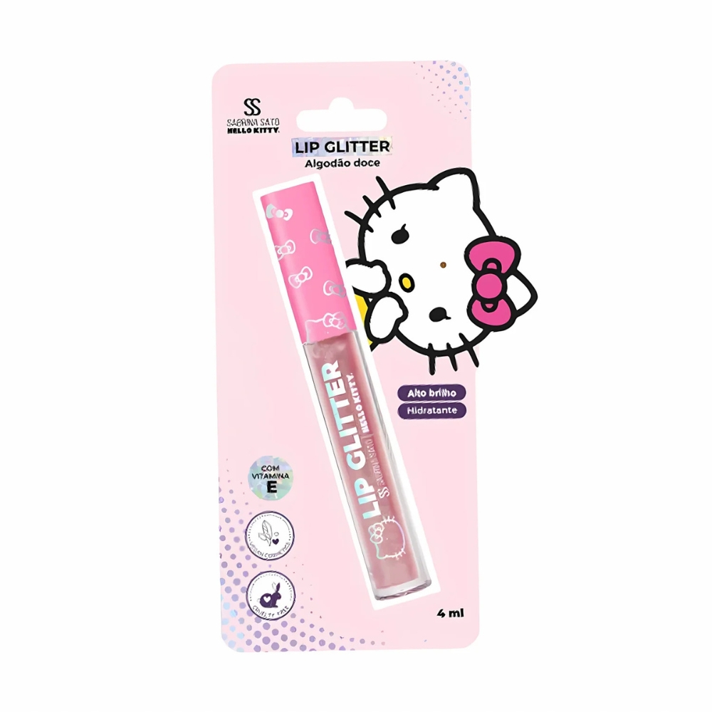 Lip Glitter Algodao Doce Sabrina Sato Hello Kit 4ml