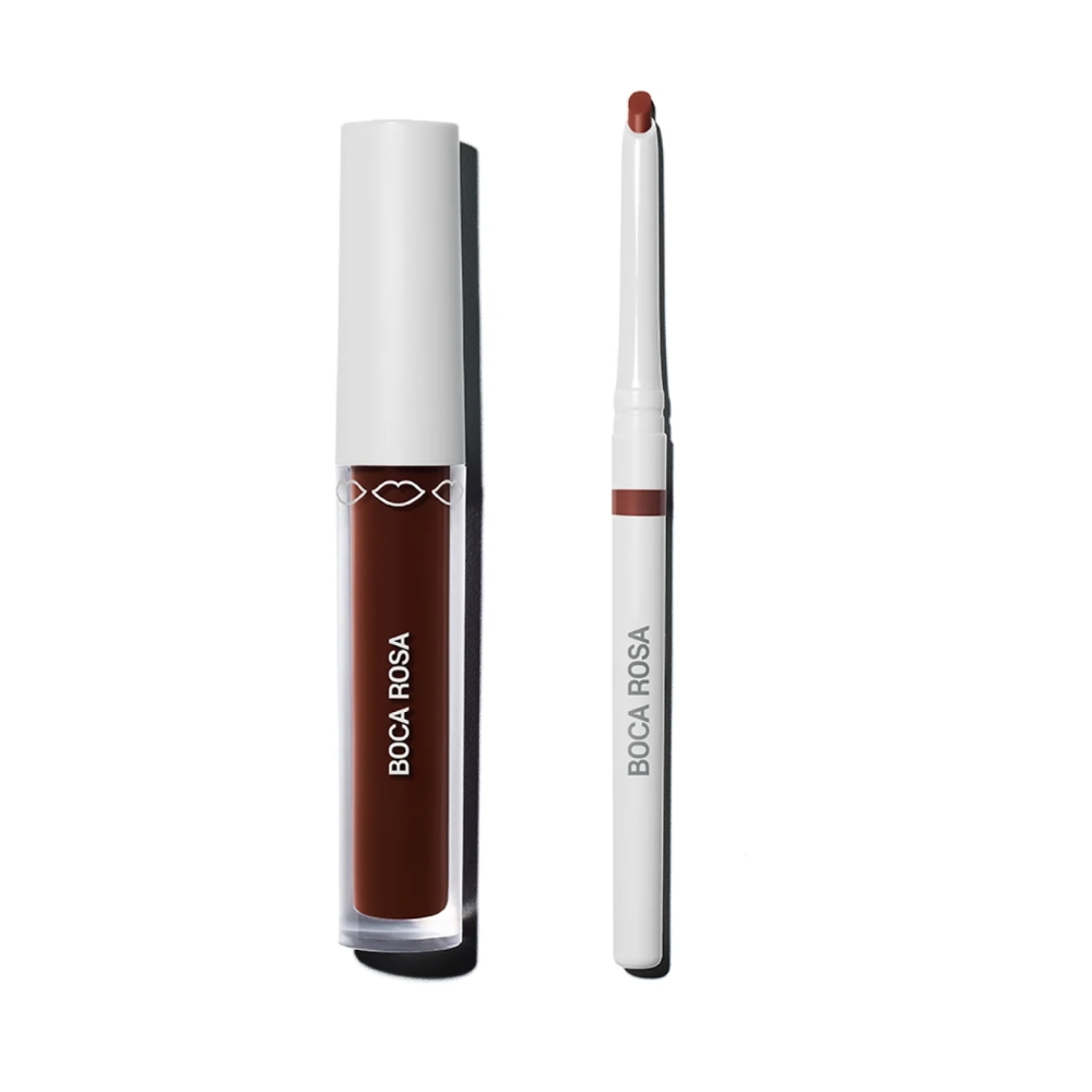 Lip Combo C. Labial Marrom + Hidra Nat. Boca Rosa