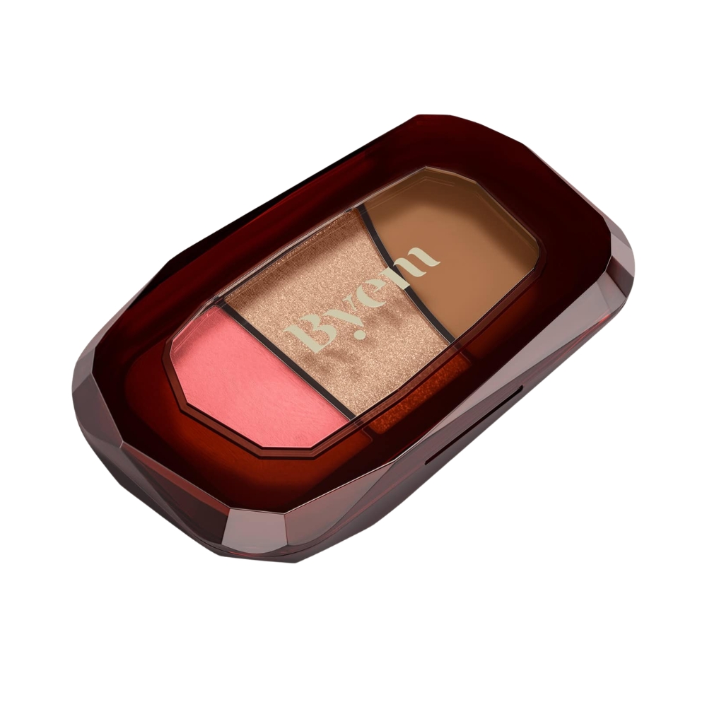 Trio De Blush, Iluminador E Contorno Cherry Wood Byem 11g