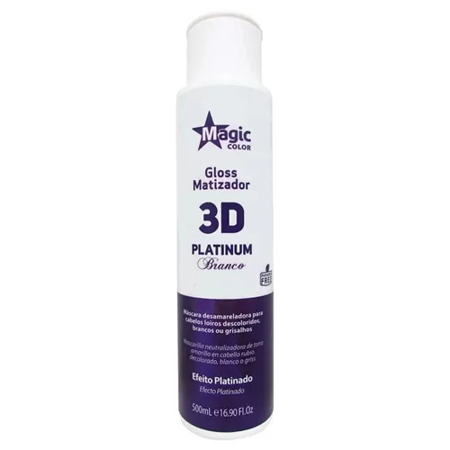 Magic Color Matizador 3d Platinum Branco 500ml