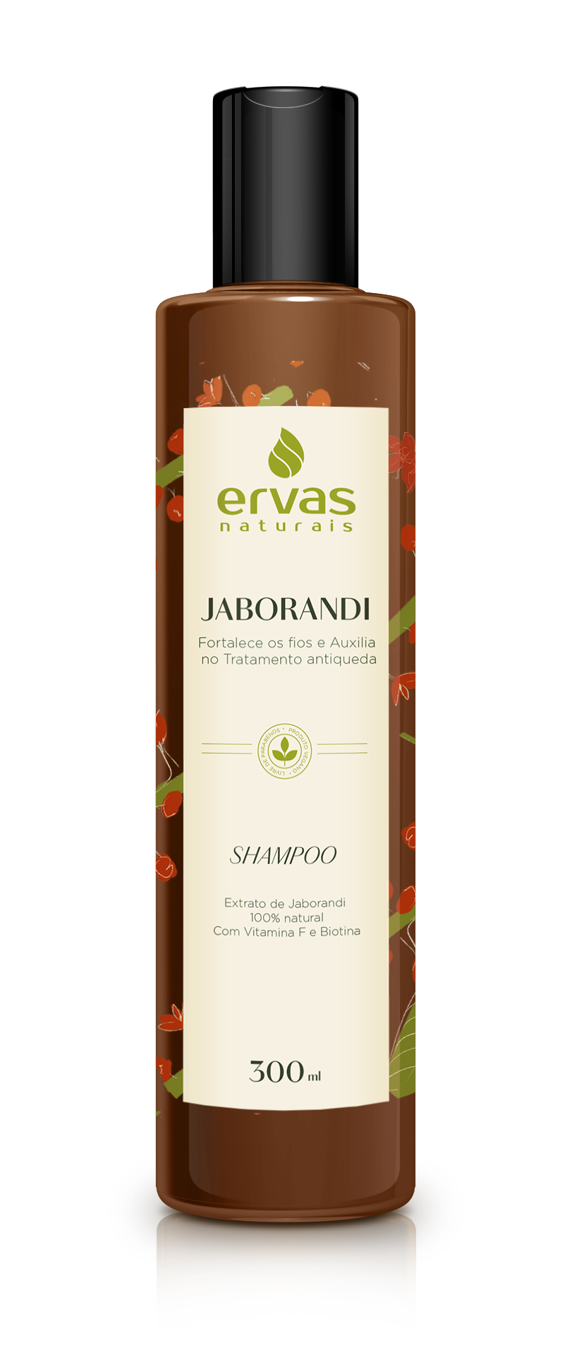 Shampoo Jaborandi Ervas Naturais 300ml