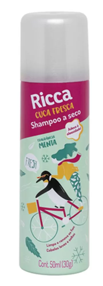 Shampoo A Seco Menta Ref 2853 Ricca 50ml