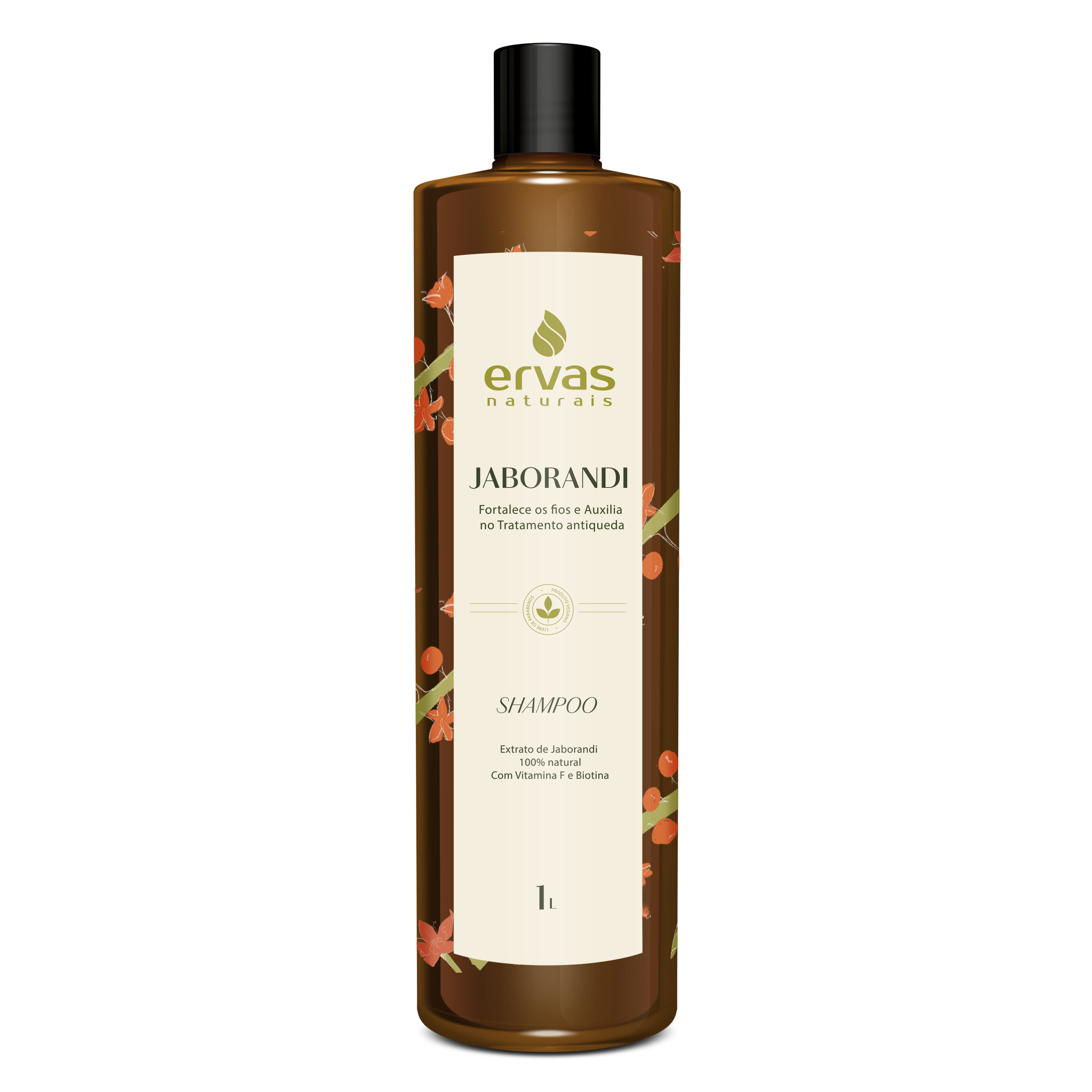 Shampoo Jaborandi Ervas Naturais 1litro