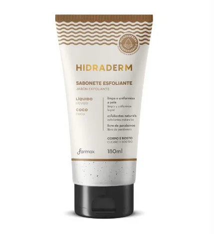Sabonete Esfoliante Coco Hidraderm 180ml