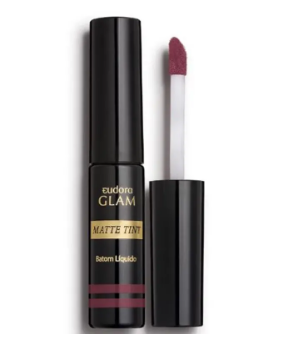 Batom Liquido Matte Tint Rose Vintage Eudora Glam 4ml