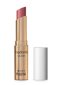 Batom Micro Plastia Rose Delicado Eudora Glam 3,3g