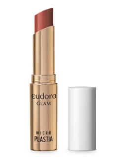 Batom Micro Plastia Nude Rosado Eudora Glam 3,3g