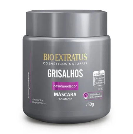 Mascara Grisalhos Desamarelador Bio Extratus 250g