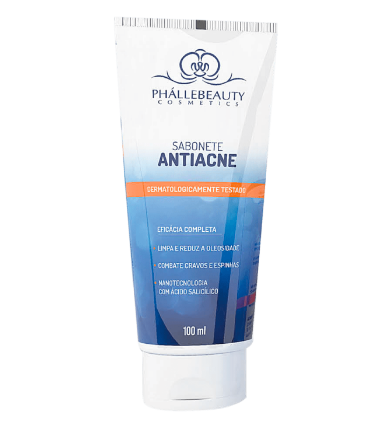 Sabonete Facial Antiacne Phallebeauty 100ml