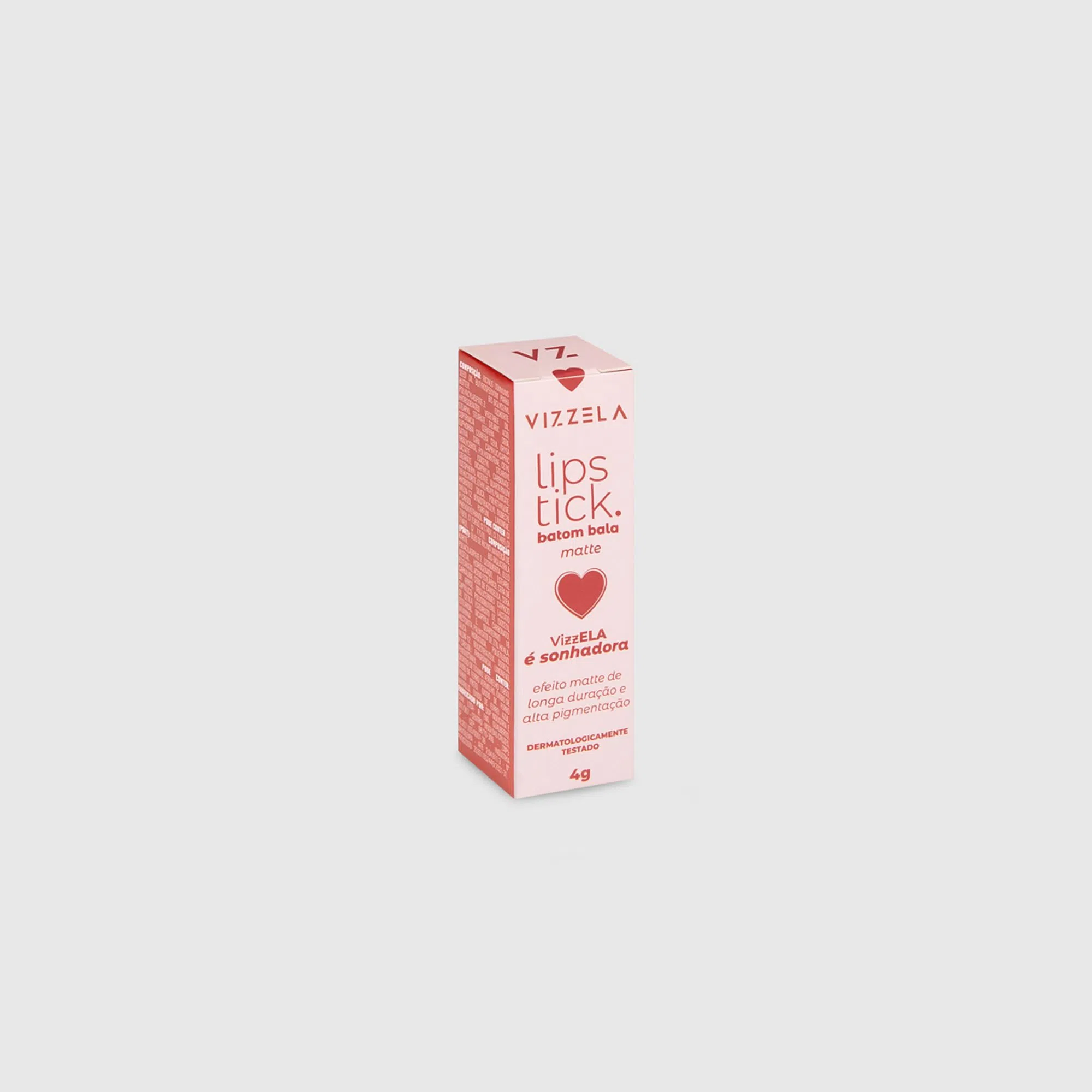 Batom Bala Cor 02 Corajosa Vizzela 4g