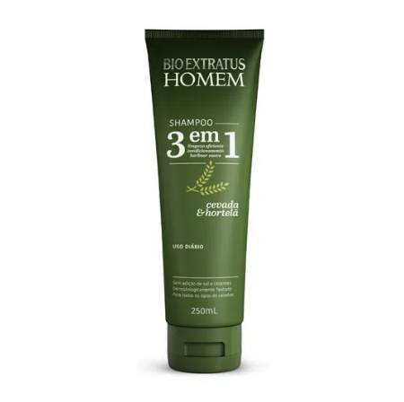 Shampoo Homem 3x1 Bio Extratus 250ml