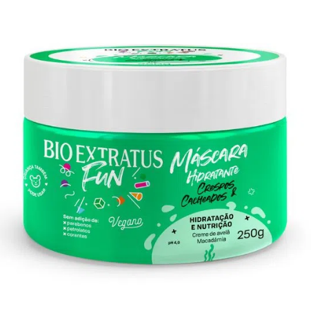 Mascara Fun Crespos E Cacheados Bio Extratus 250g