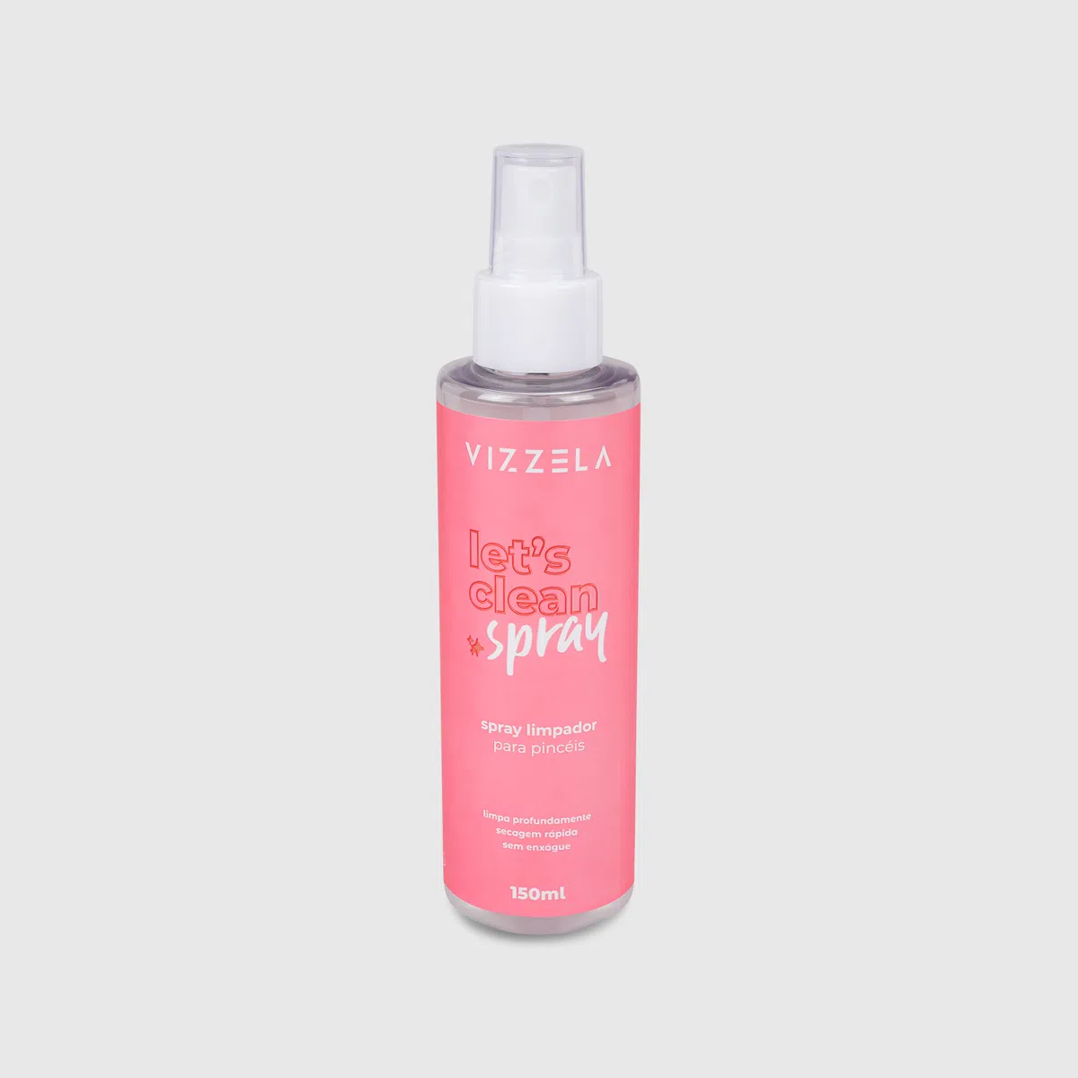 Spray Limpador De Pinceis Vizzela 150ml