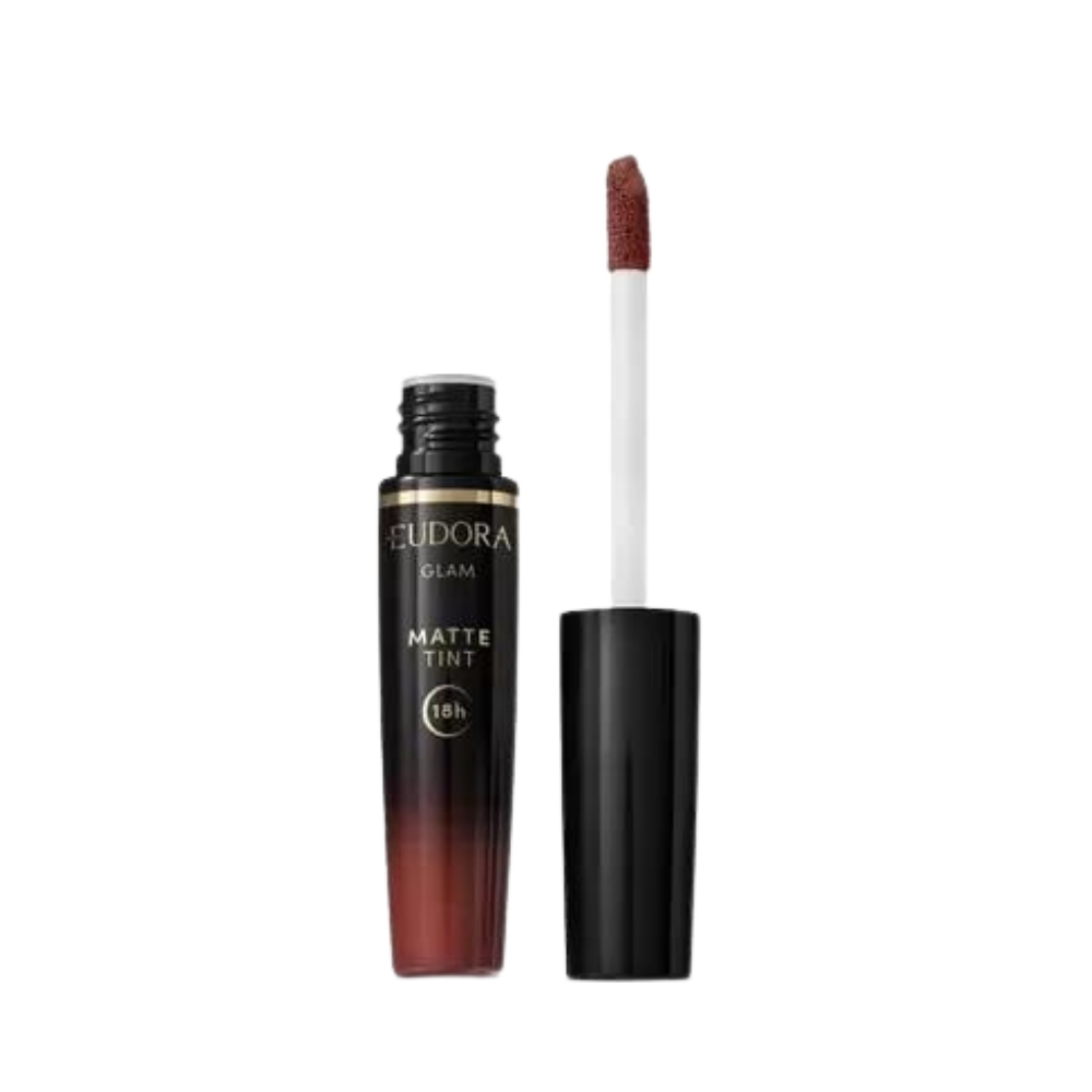 Batom Liquido Matte Tint Castanho Divino Eudora Glam  4ml