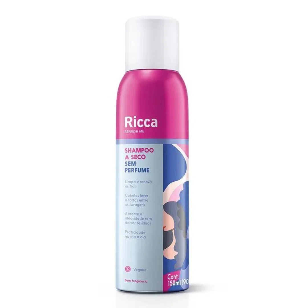 Shampoo A Seco Sem Perfume Ref 2857 Ricca 150ml