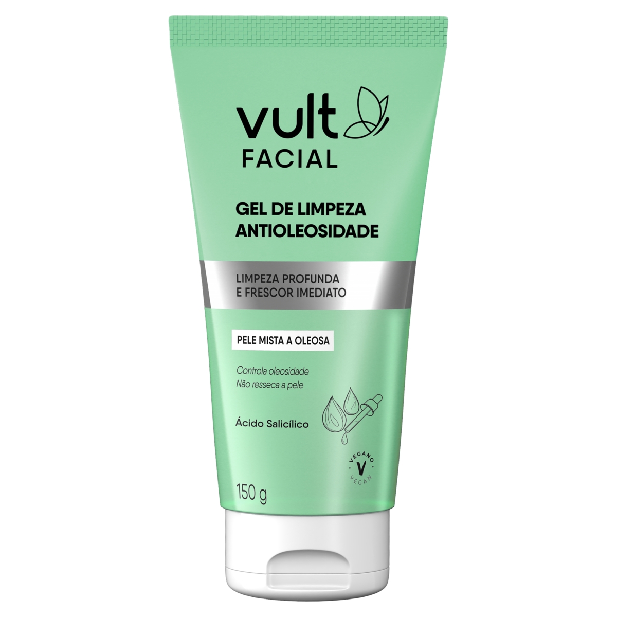 Gel De Limpeza Facial Antioleosidade Vult 150g