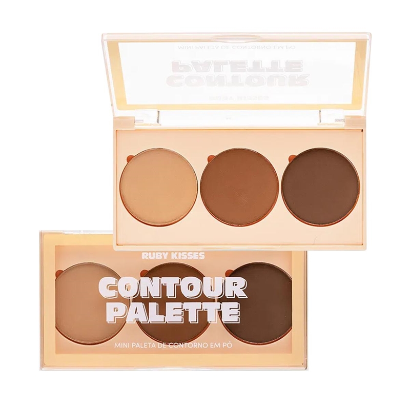 Paleta De Contorno Contour Palette Dark Medium Ruby Kisses 9,6g