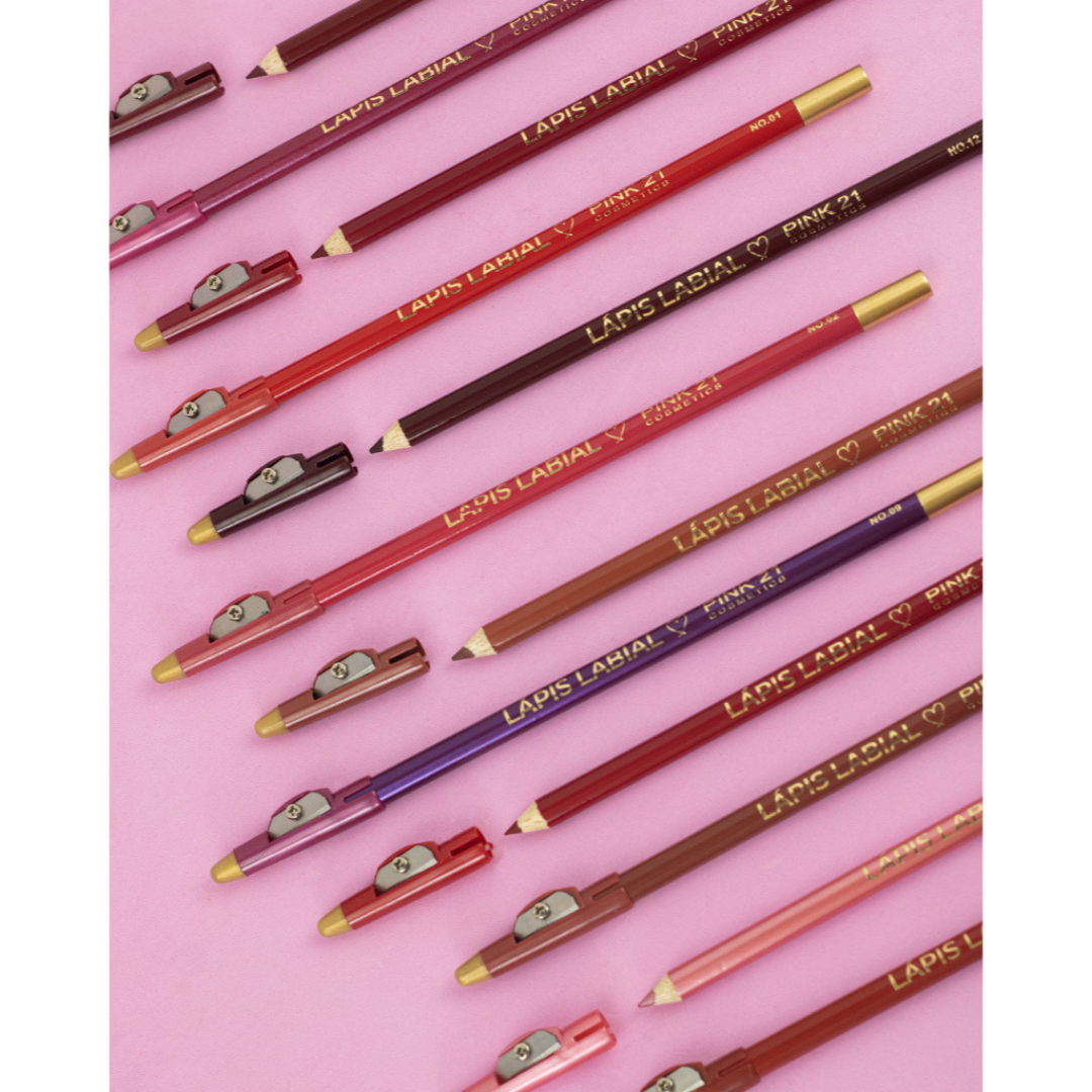 Lápis Para Contorno Labial C/apontador Pink 21