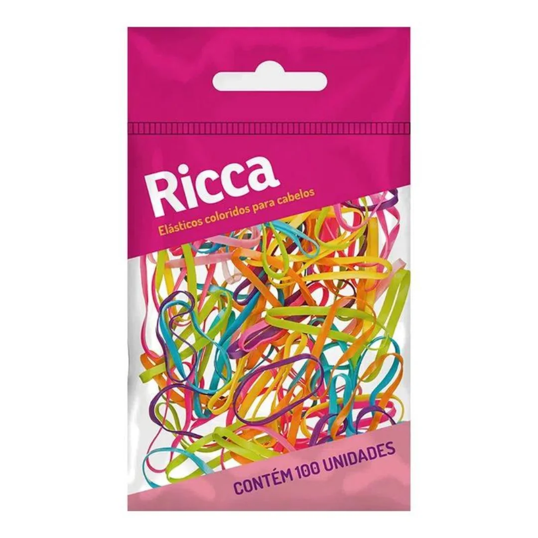 Elasticos Coloridos Ricca 100 Un