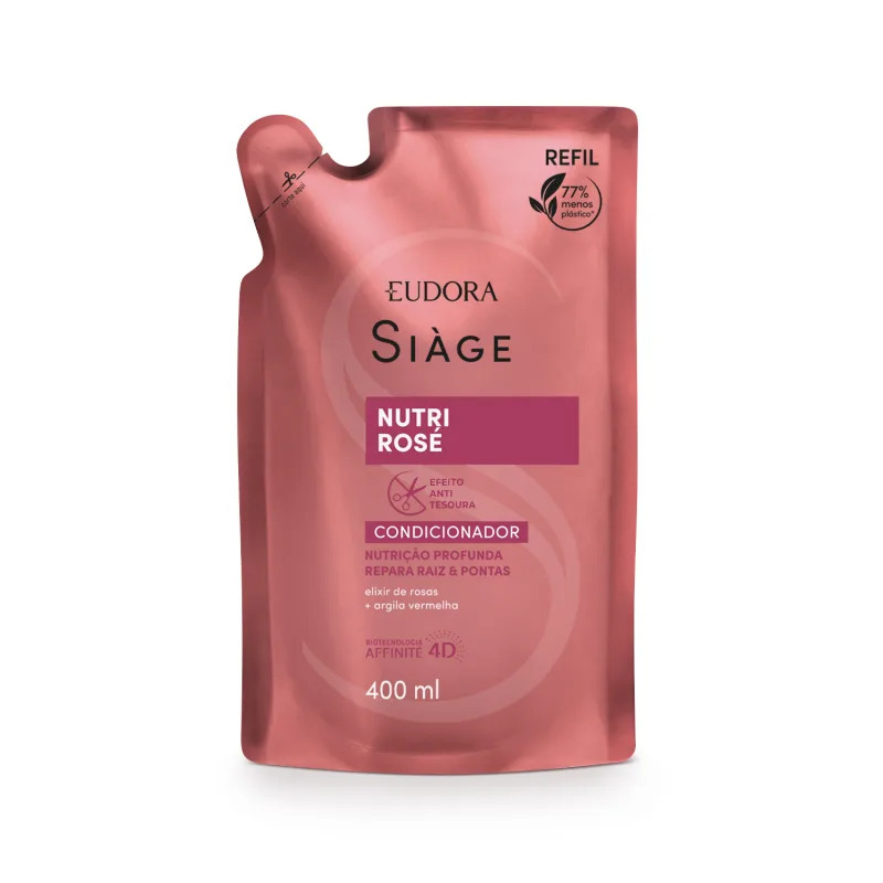Refil Condicionador Nutri Rose Siage Eudora 400ml