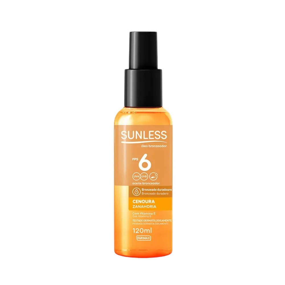 Oleo Bronzeador Cenoura Sunless 120ml
