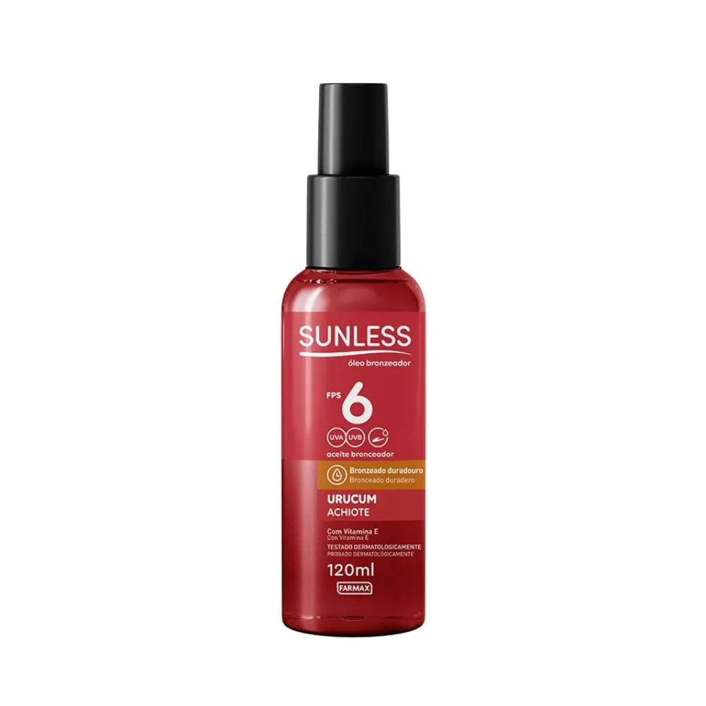 Oleo Bronzeador Urucum Sunless 120ml