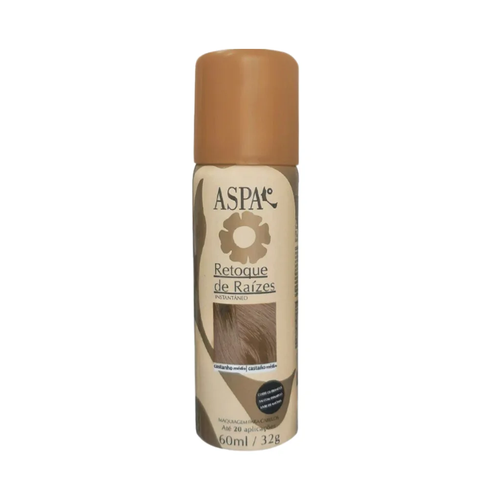 Retoque Capilar Spray Castanho Medio Aspa 60ml