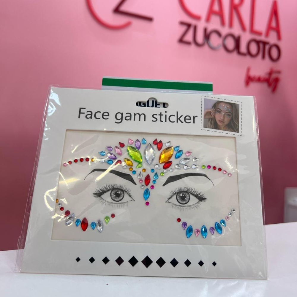 Adesivo Facial Face Sticker Carnaval.2