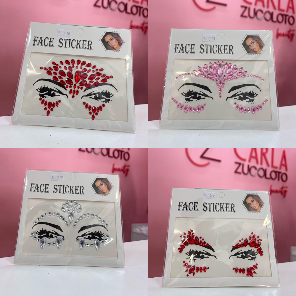 Adesivo Facial Face Sticker Carnaval.3