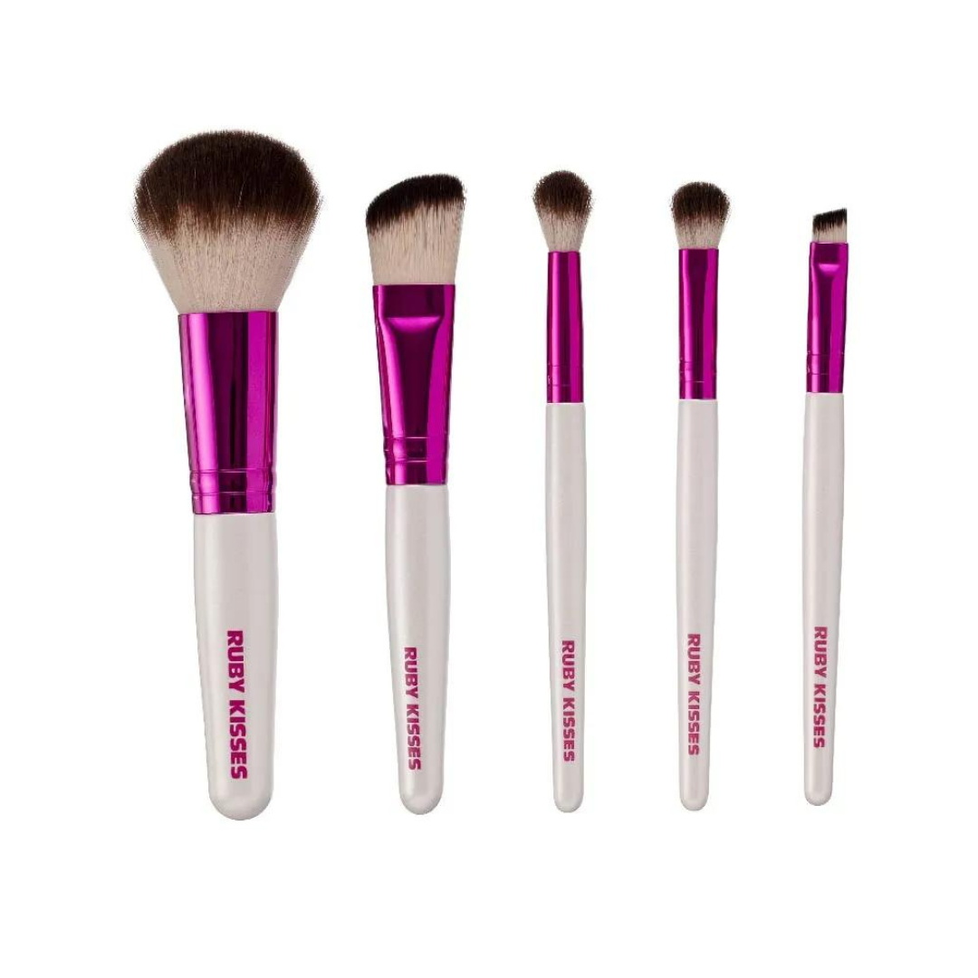 Kit Pinceis Rosto E Olhos Ruby Kisses