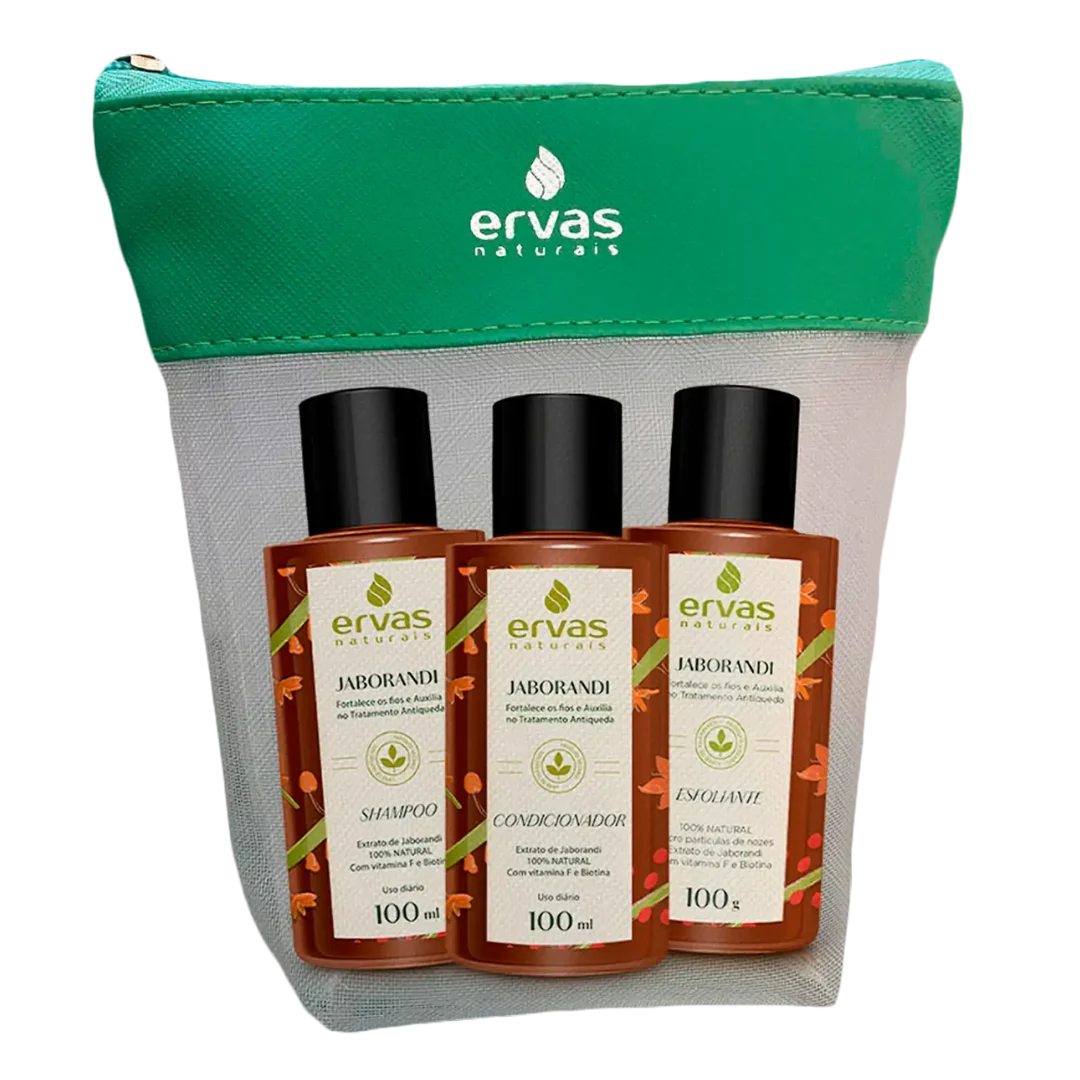 Kit Viagem Jaborandi Ervas Naturais 100ml Cada
