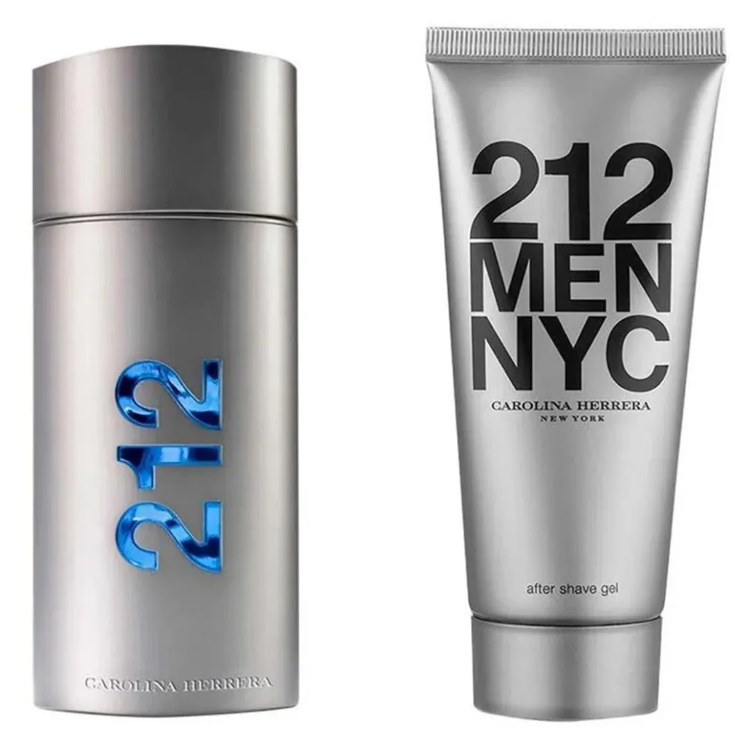212 Men Nyc 100ml+ After Shave Gel Edt Carolina Herrera Kit